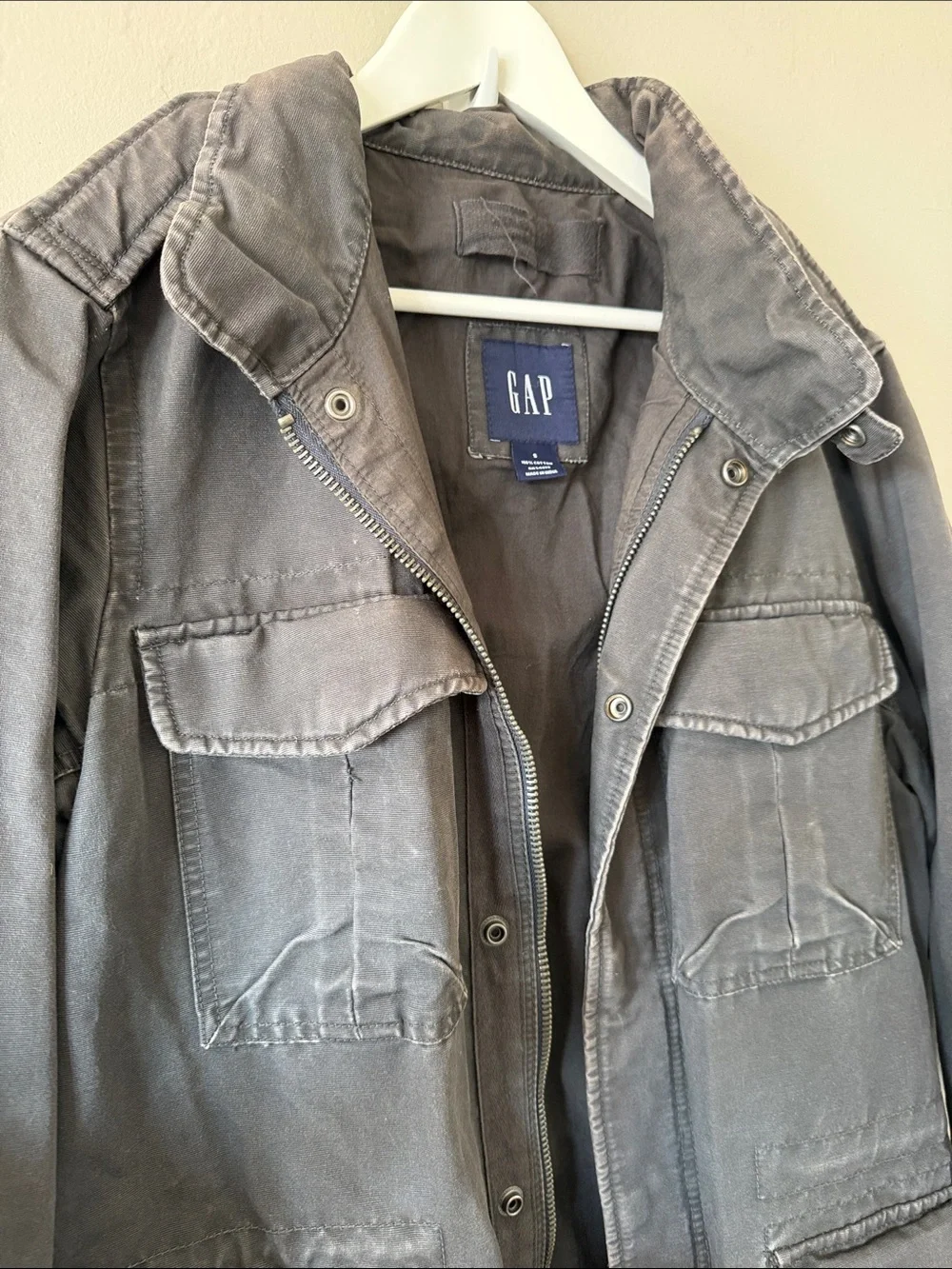 GAP Men's Gray Military Field Jacket